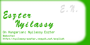 eszter nyilassy business card